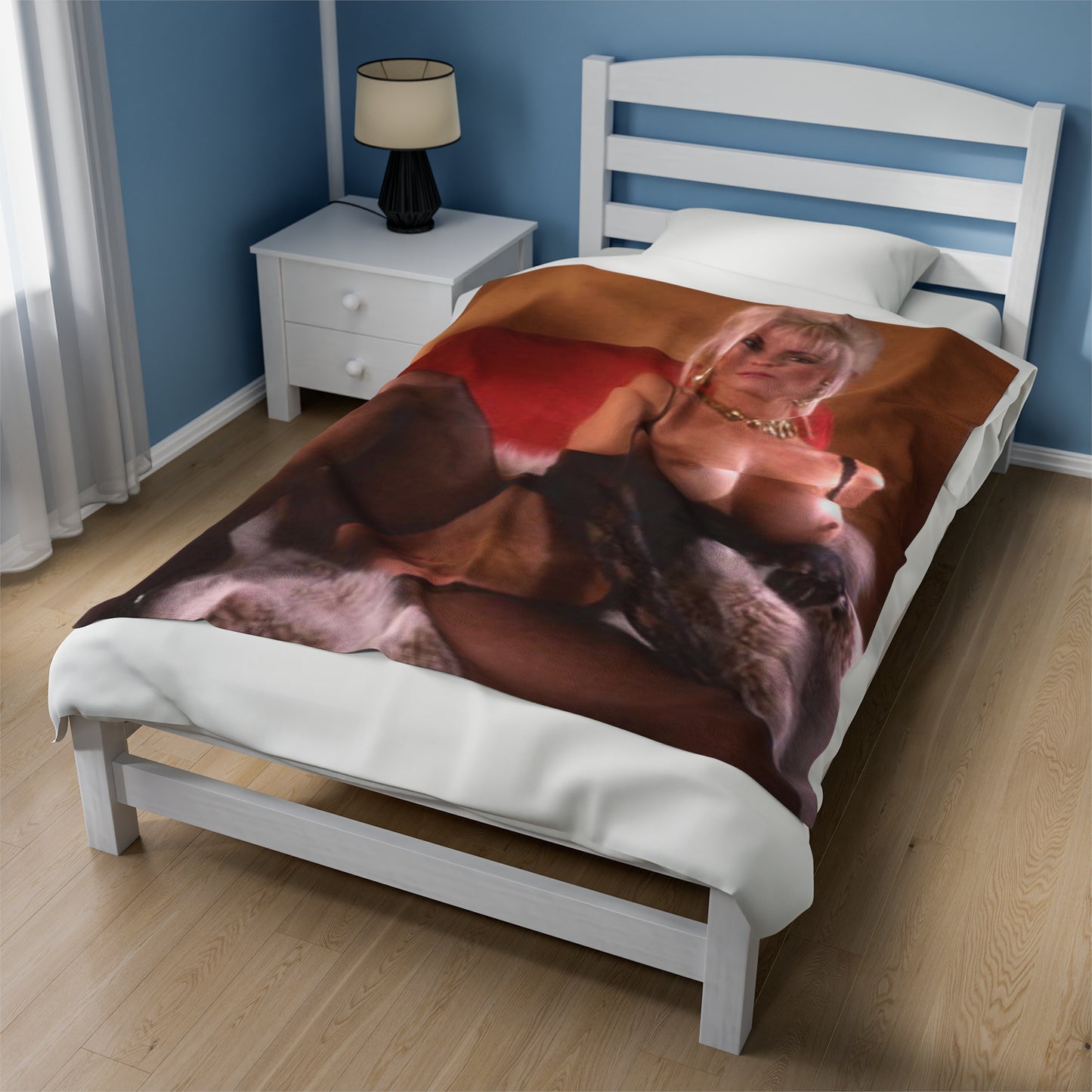 Velveteen Plush Blanket Porn Star Seka Nude