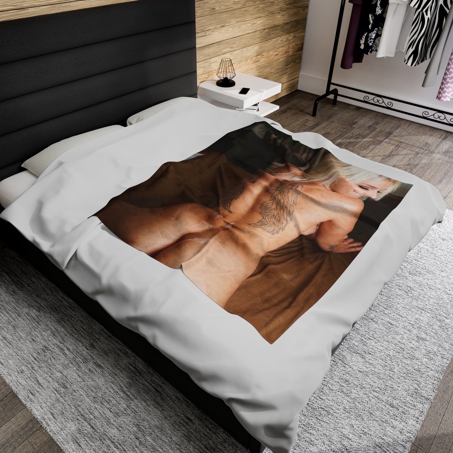 Velveteen Plush Blanket Pornstar Stevie Shae Nude
