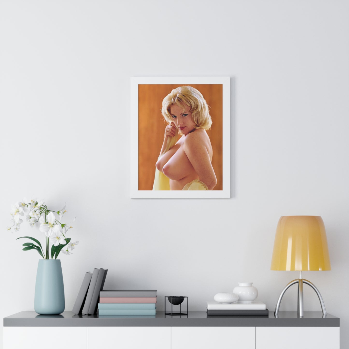 Framed Vertical Poster Playboy Playmate March 1962 Pamela Gordon