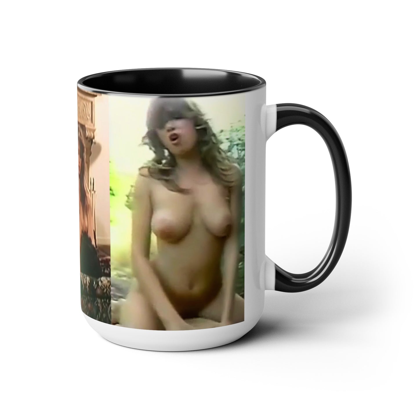 Two-Tone Coffee Mugs, 15oz Traci Lords Nude