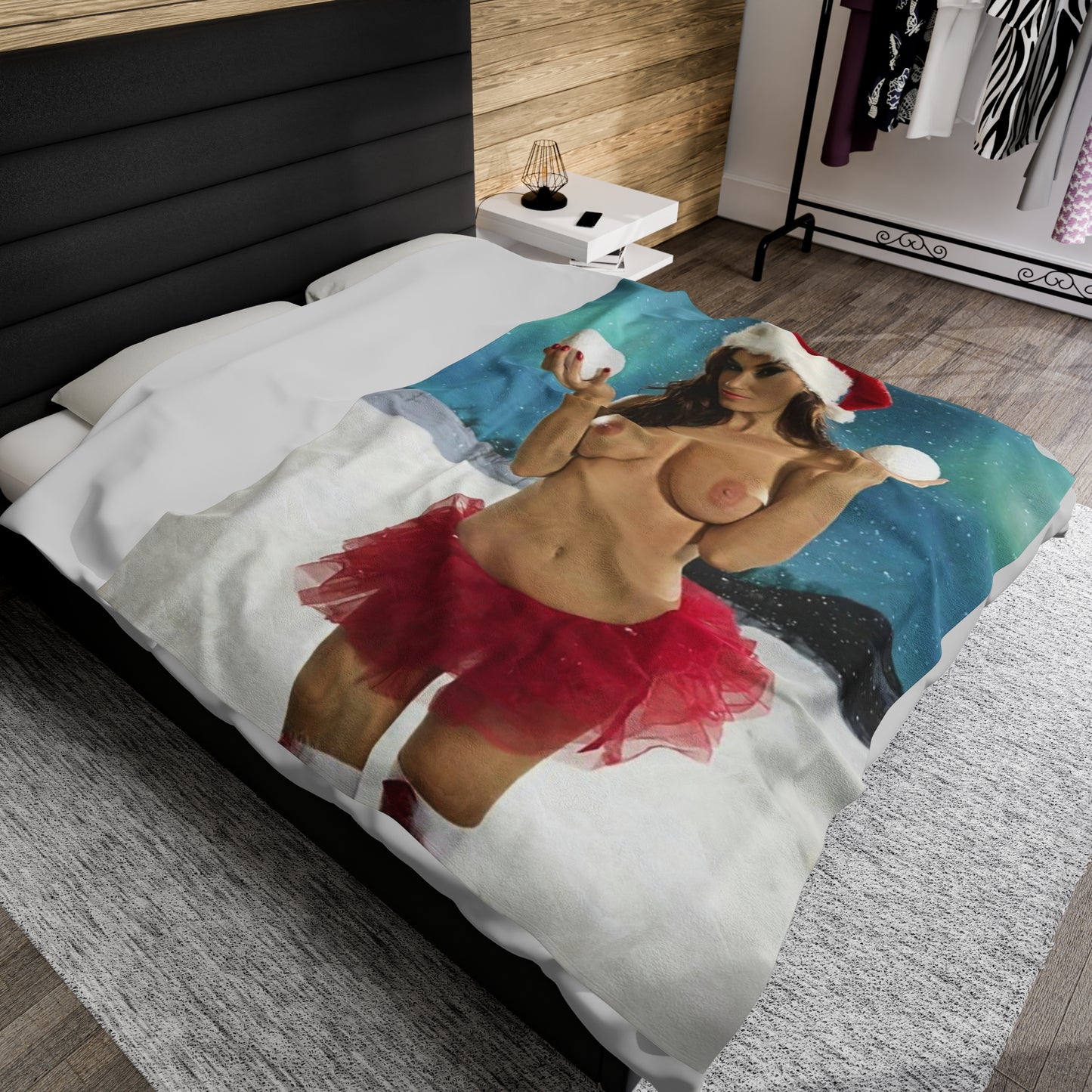 Velveteen Plush Blanket Nude Christmas Pornstars