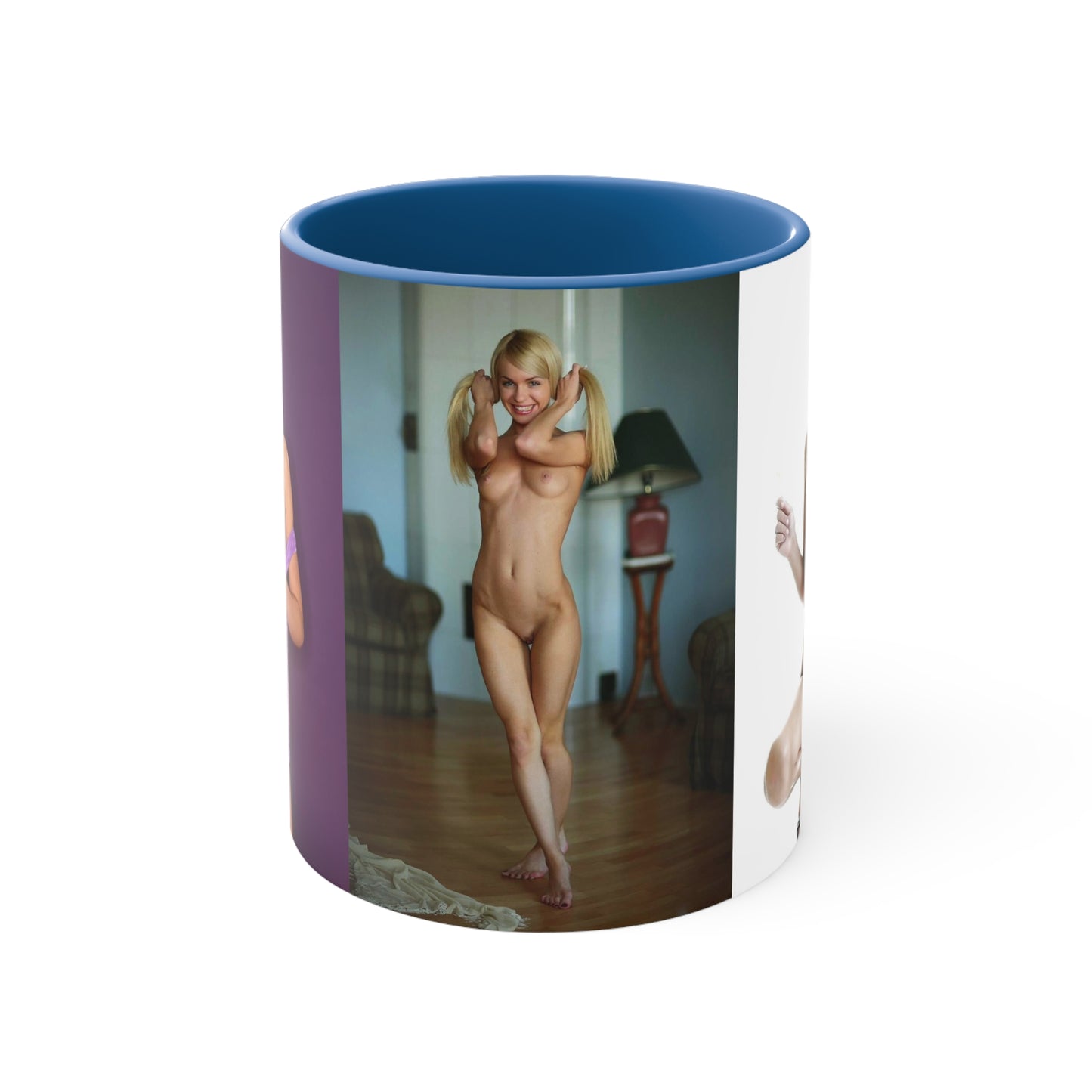 Accent Coffee Mug, 11oz Nude Pigtails