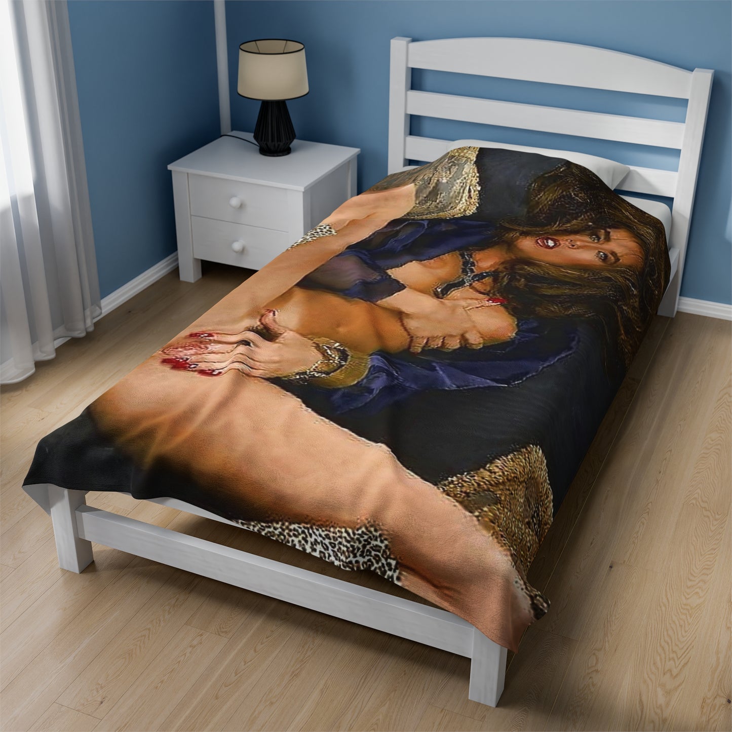 Velveteen Plush Blanket Racquel Darrian Nude