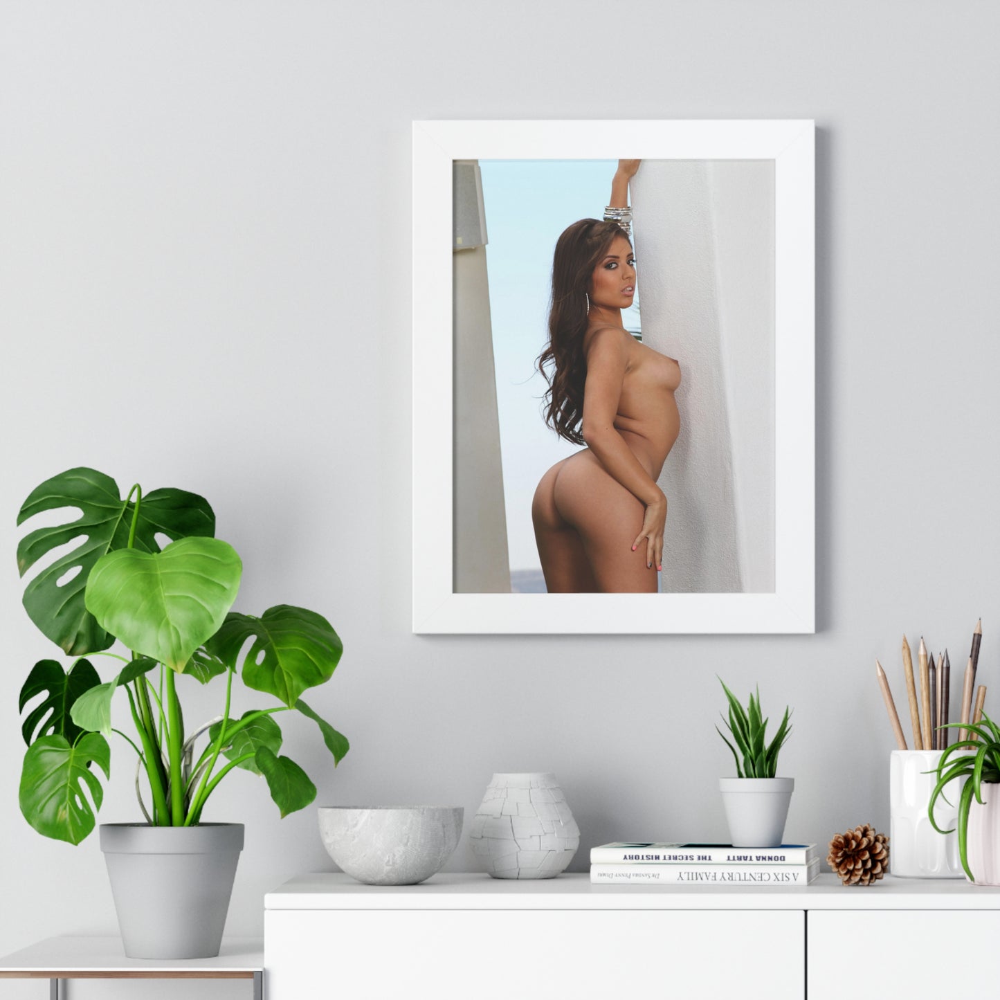 Framed Vertical Poster Porn Star Jynx Maze Nude