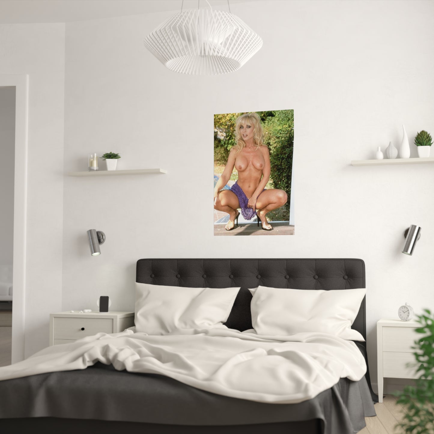 Satin Posters (210gsm) Retro Porn Star Nina Hartley Nude