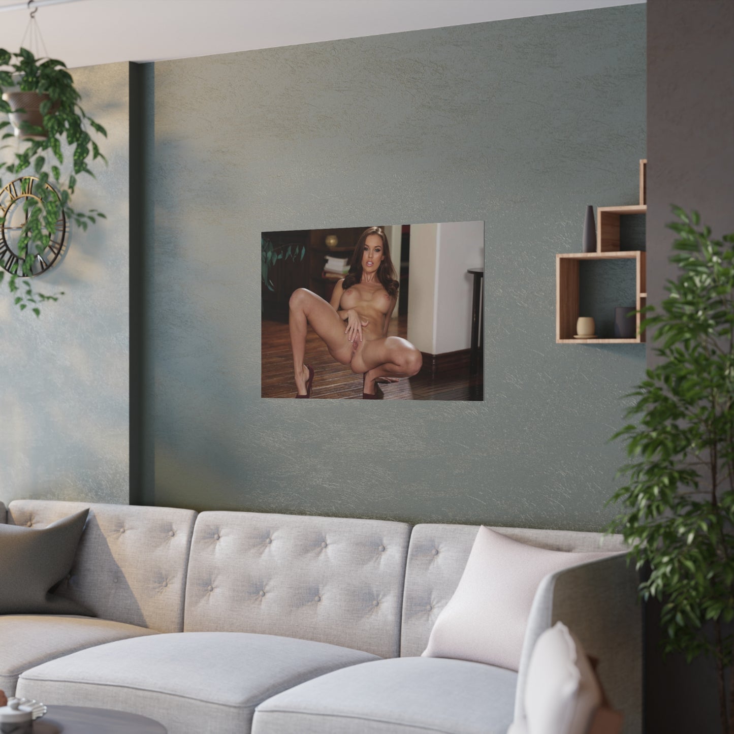 Satin Posters (210gsm) Megan Rain Nude