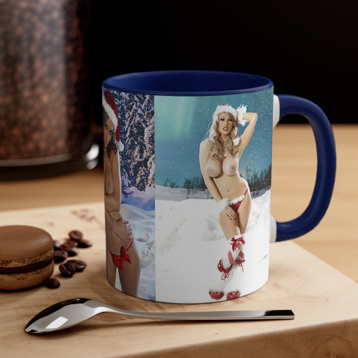 Accent Coffee Mug, 11oz Nude Christmas Pornstars