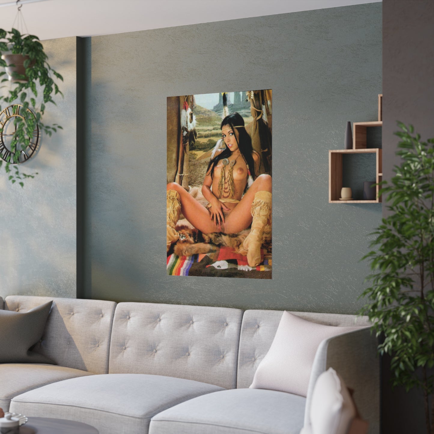 Satin Posters (210gsm) Vintage Porn Star Hyapatia Lee Nude