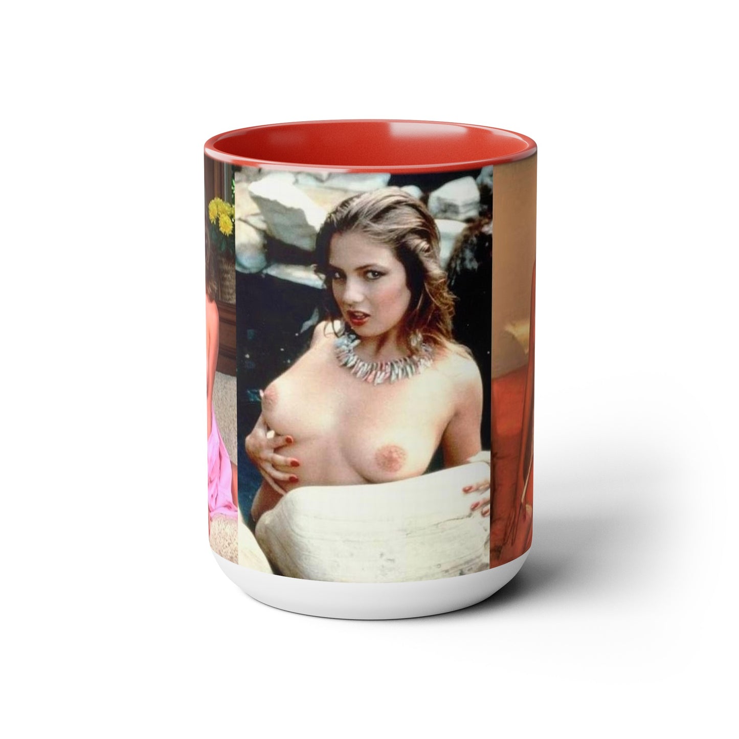 Two-Tone Coffee Mugs, 15oz Traci Lords Nude