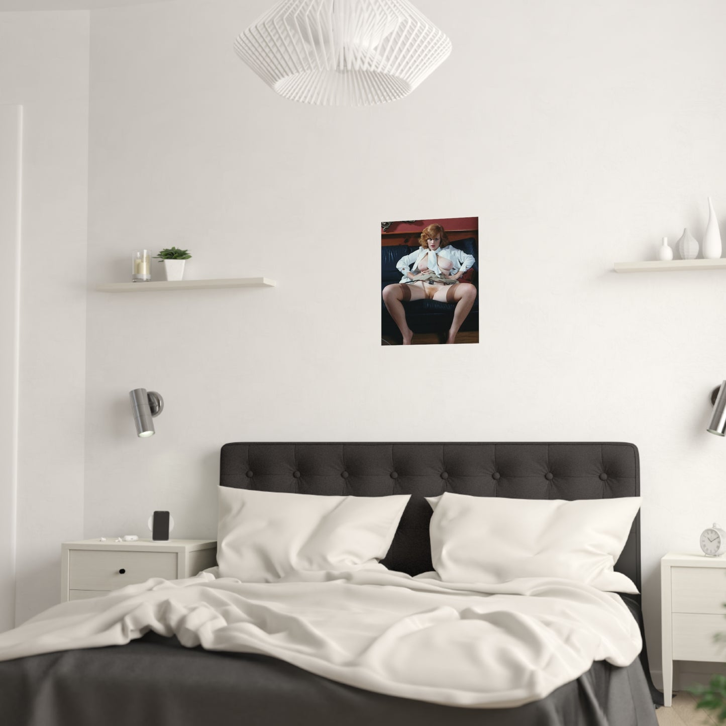 Satin Posters (210gsm) Retro Pornstar Lisa De Leeuw Nude