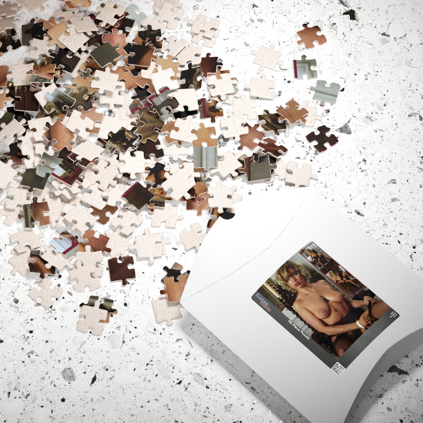 Puzzle (110, 252, 500, 1014-piece) Retro French Porn Star Marilyn Jess