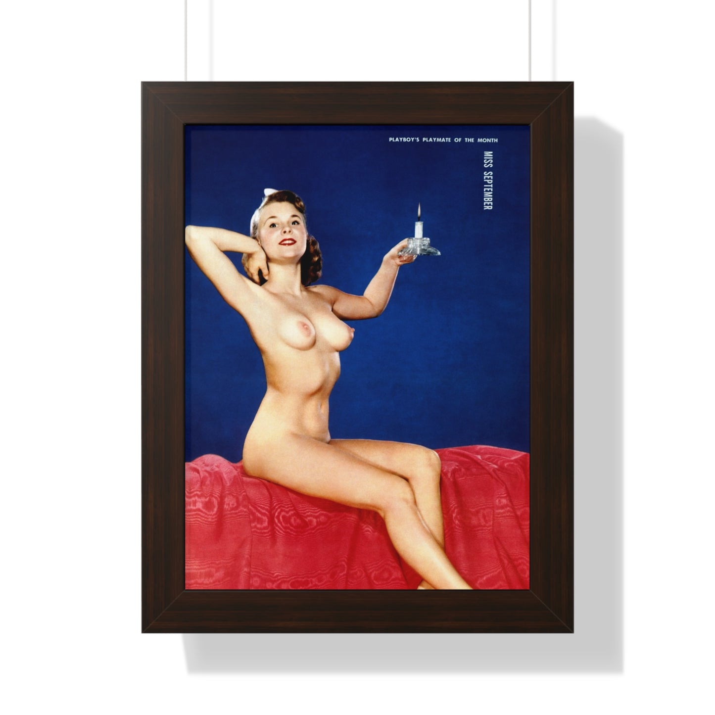 Framed Vertical Poster Playboy Playmate September 1954 Jackie Rainbow