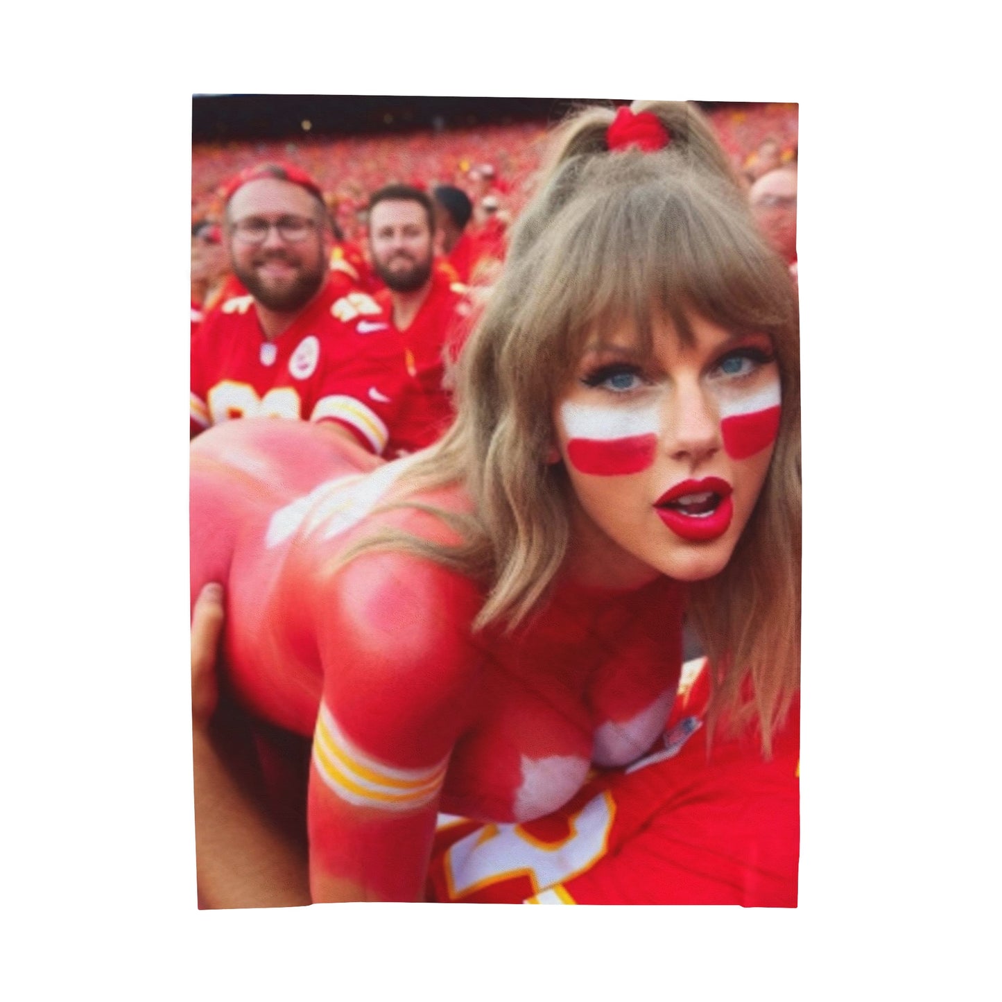 Velveteen Plush Blanket Taylor Swift AI Nudes