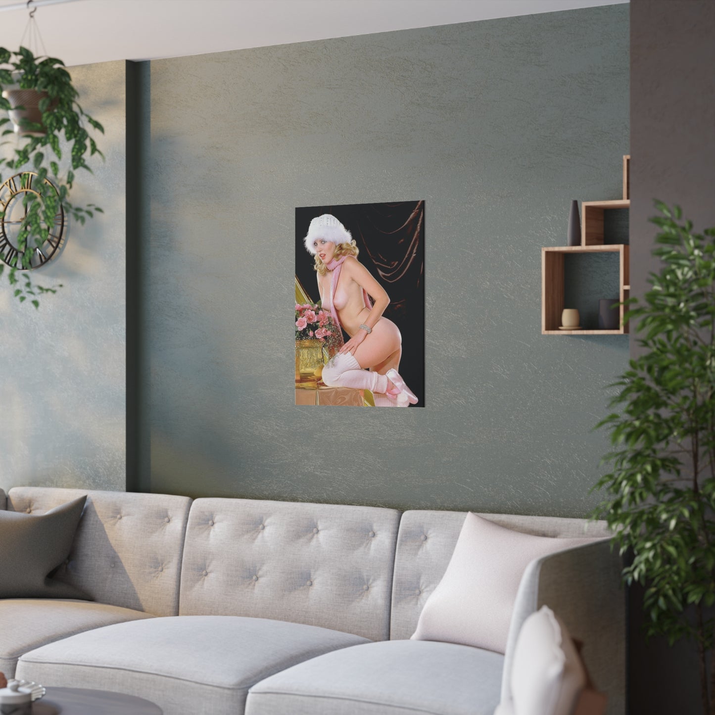 Satin Posters (210gsm) Retro Pornstar Shauna Grant Nude