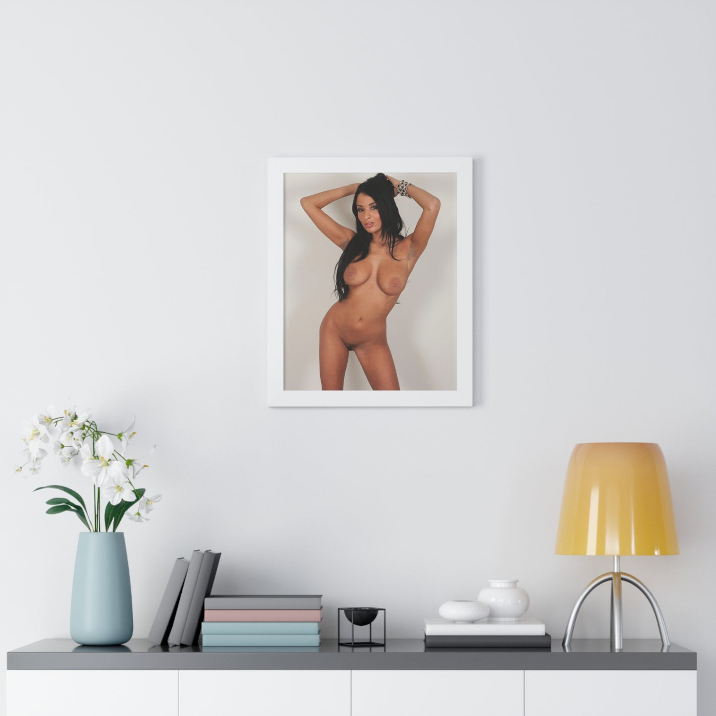 Framed Vertical Poster Pornstar Anissa Kate Nude