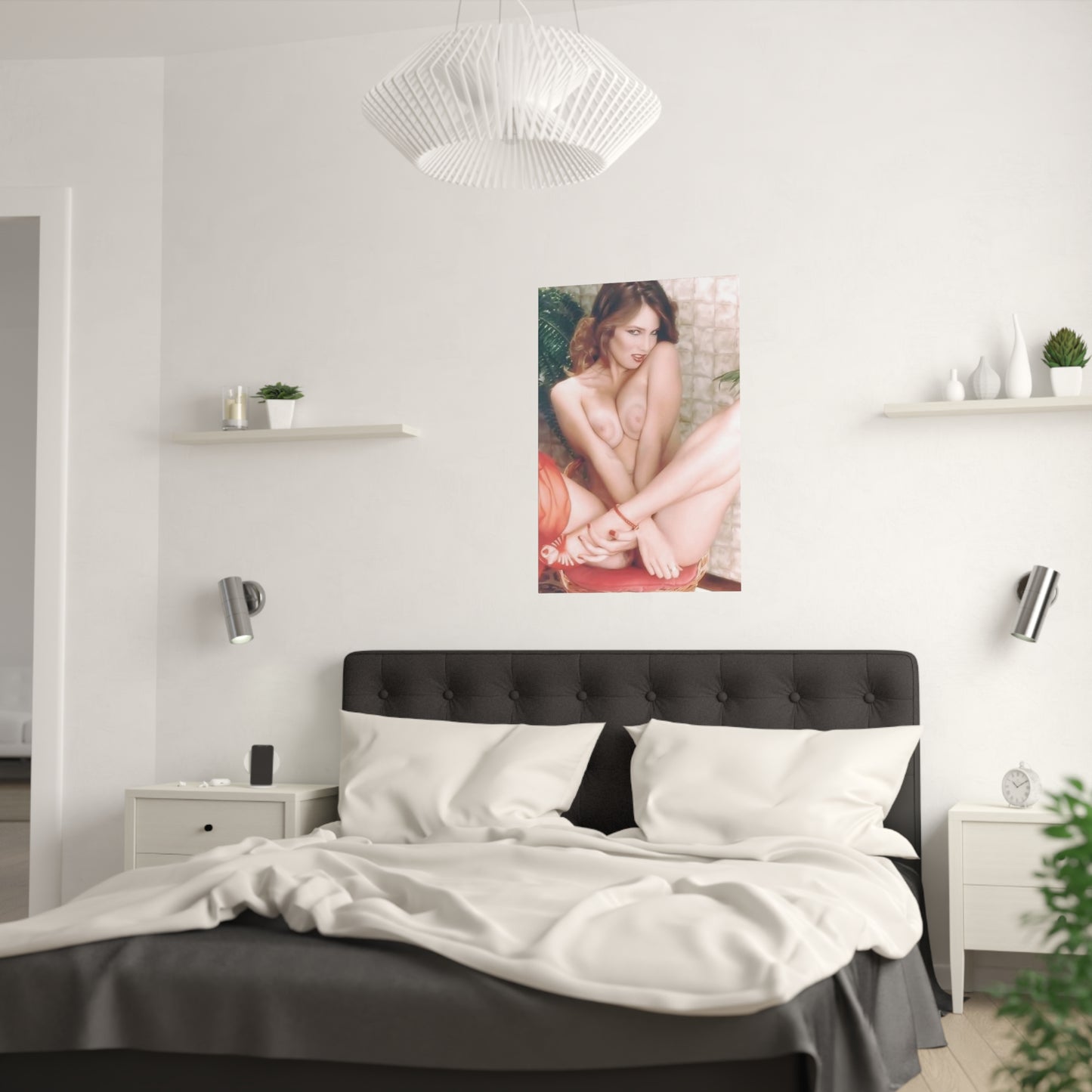 Satin Posters (210gsm) Retro 80s Adult Star Nude