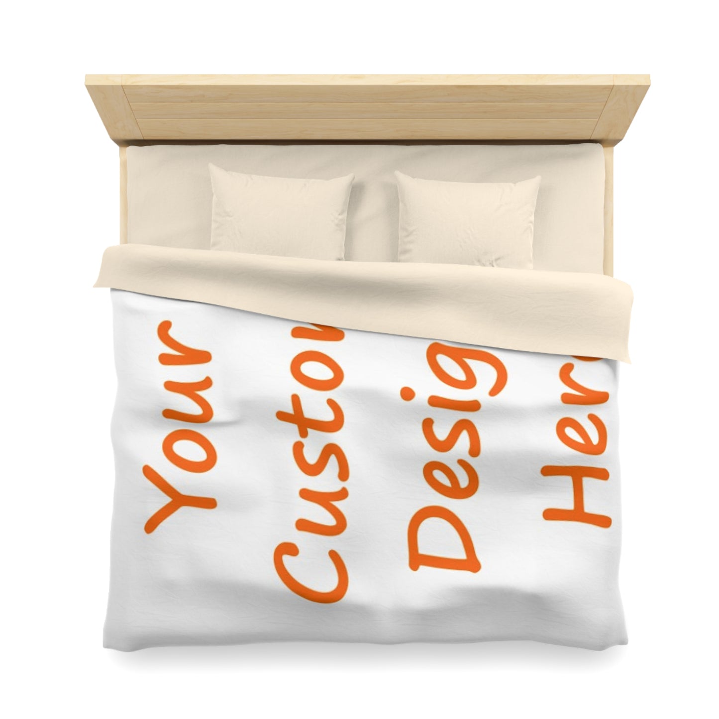 Microfiber Duvet Cover Custom Purchase & Message Artwork! No Limits!