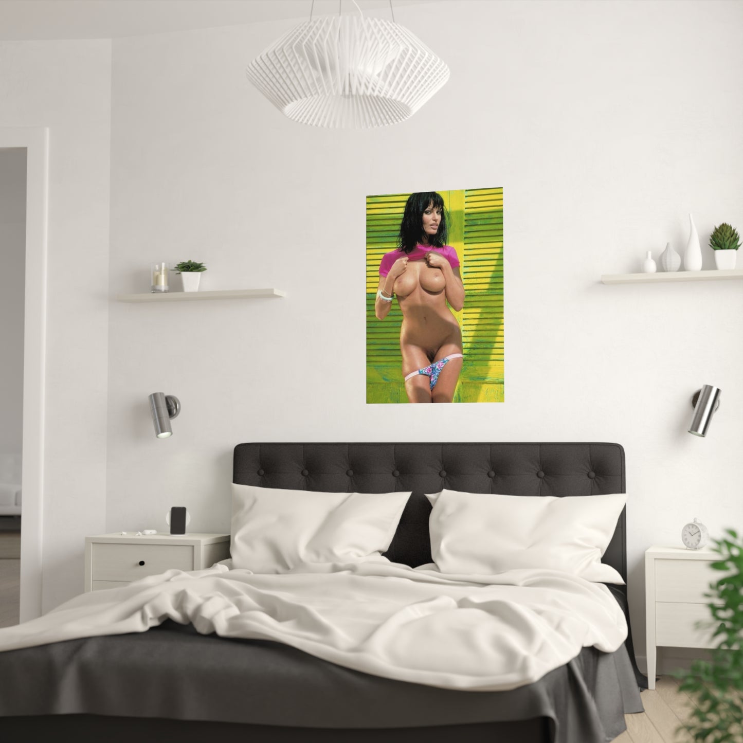Satin Posters (210gsm) Retro Pornstar Anita Blond