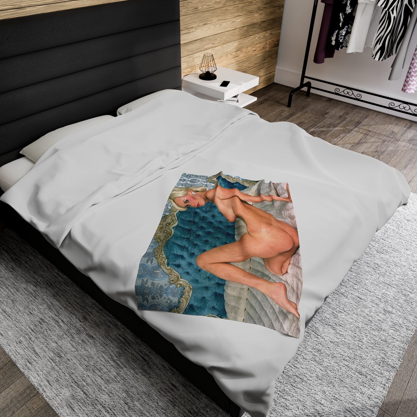 Velveteen Plush Blanket Porn Star Seka Nude