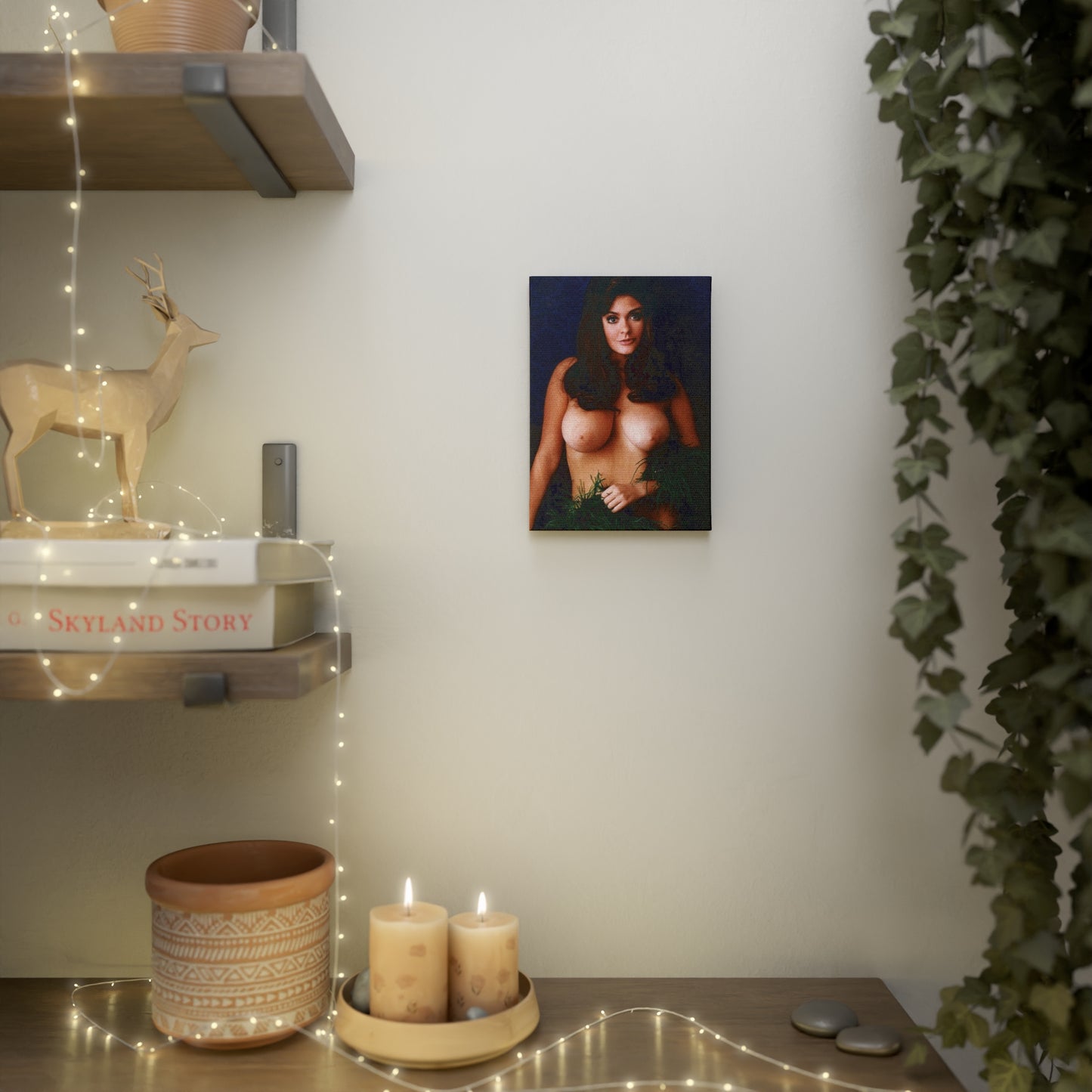 Canvas Photo Tile Playboy Playmate Cynthia Myers Nude