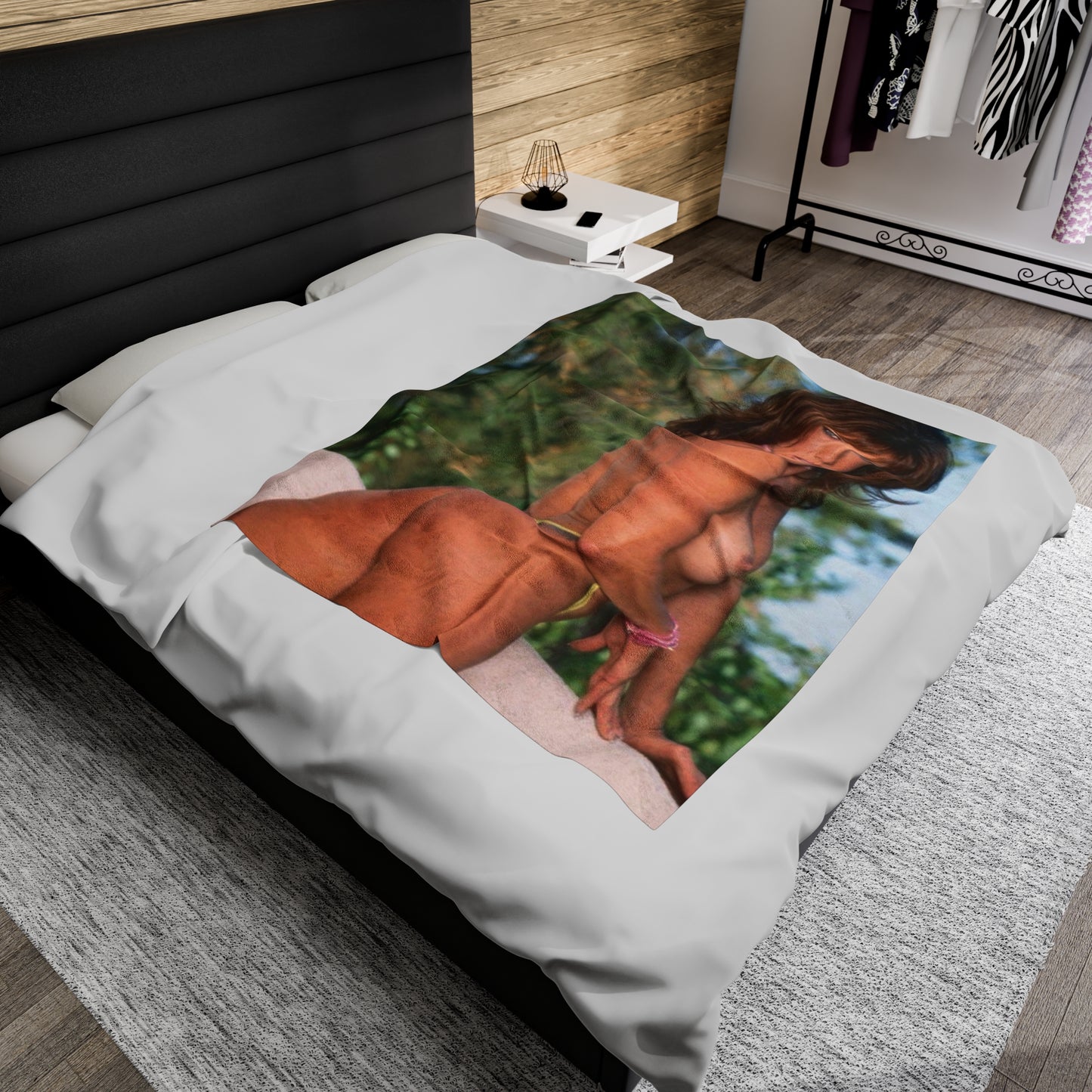 Velveteen Plush Blanket Pornstar Racquel Darrian Nude