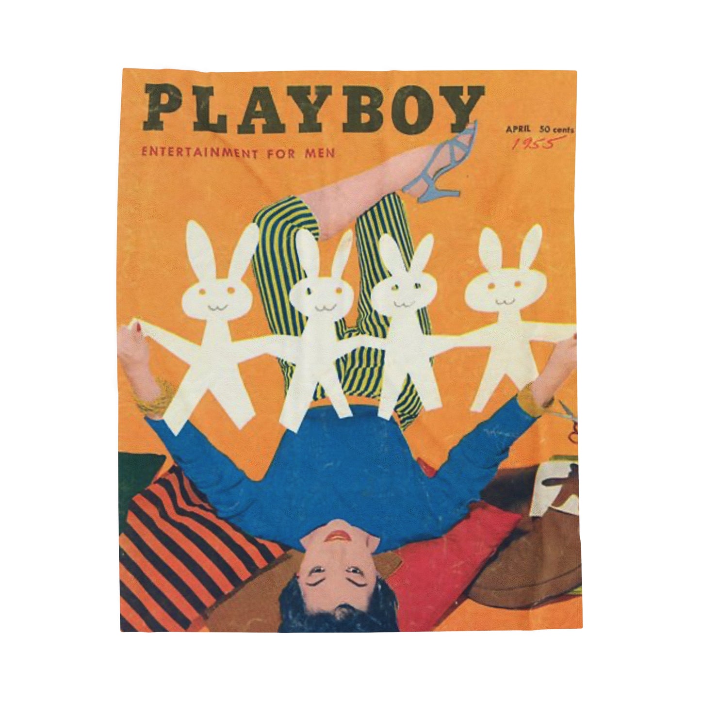 Velveteen Plush Blanket Magazine Cover April 1957