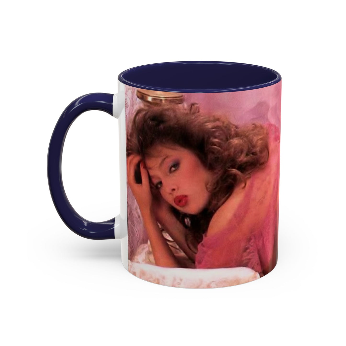 Accent Coffee Mug (11, 15oz) Retro Porn Star Traci Lords Nude