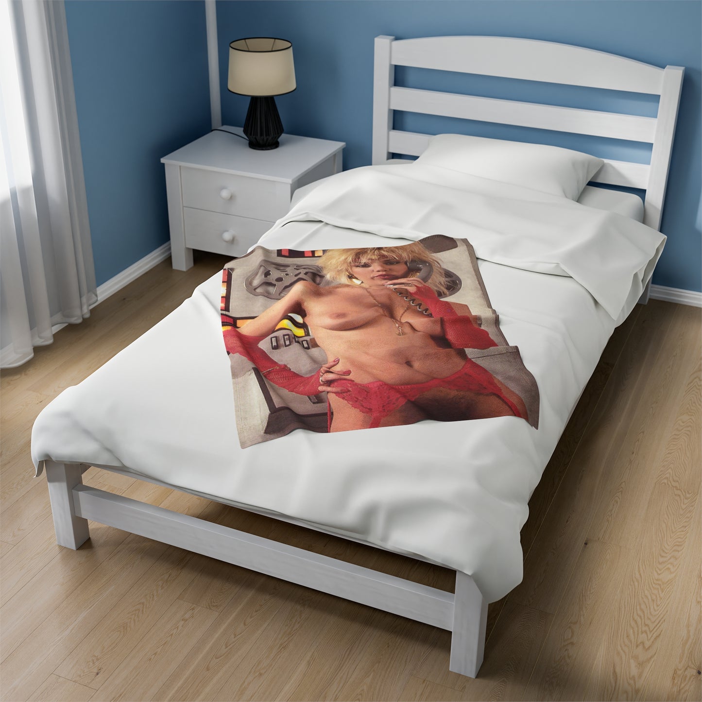 Velveteen Plush Blanket Retro French Porn Star Marilyn Jess