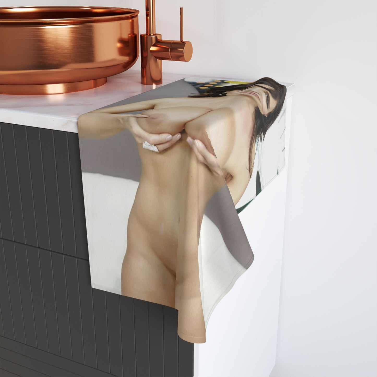 Hand Towel Lisa Ann Nude