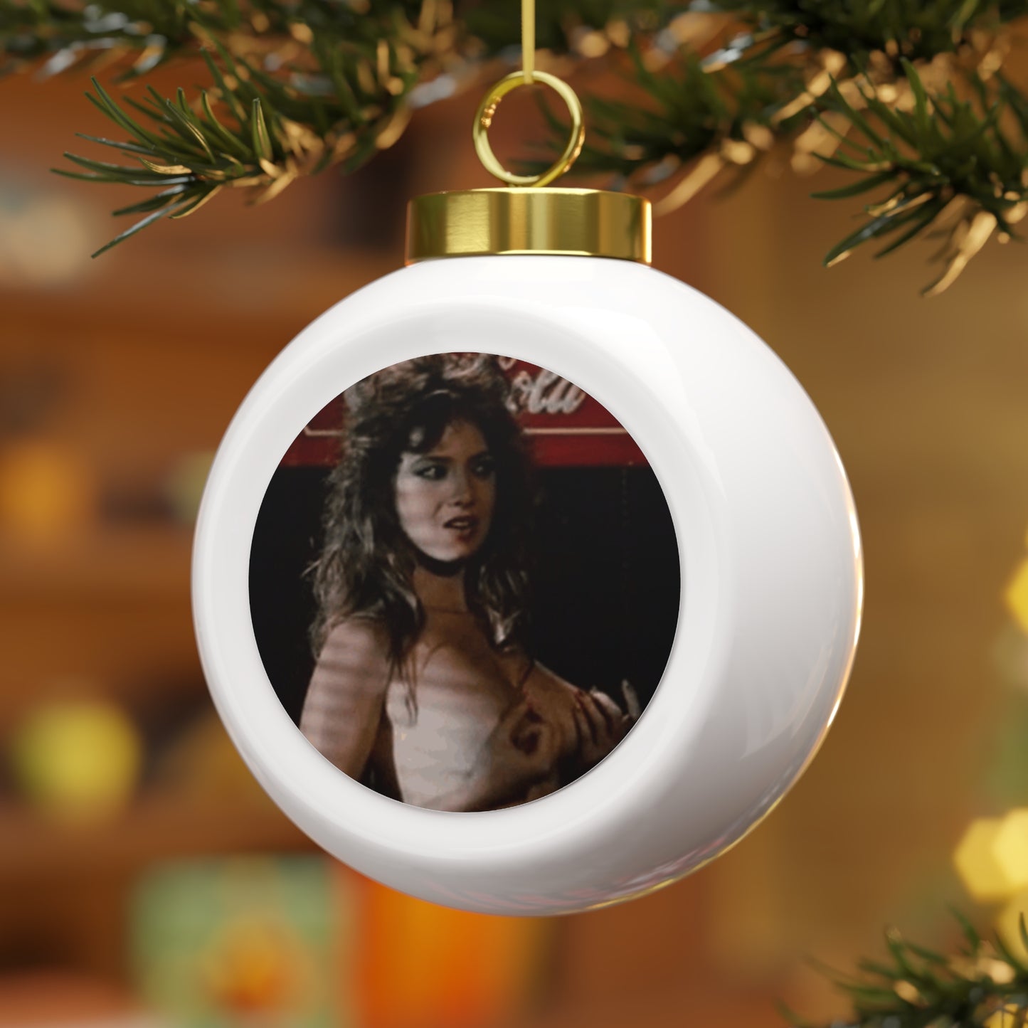 Christmas Ball Ornament Traci Lords Nude Naked Sex Fucking