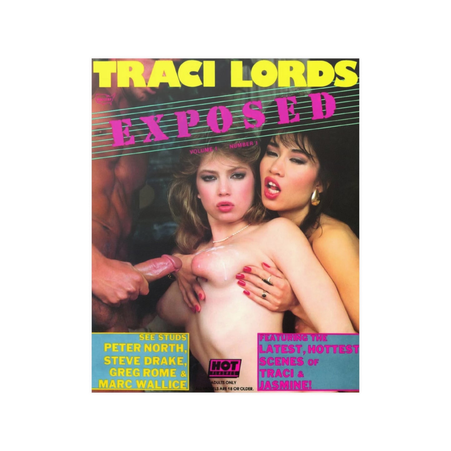 Satin Posters (210gsm) Traci Lords Magazine Cover