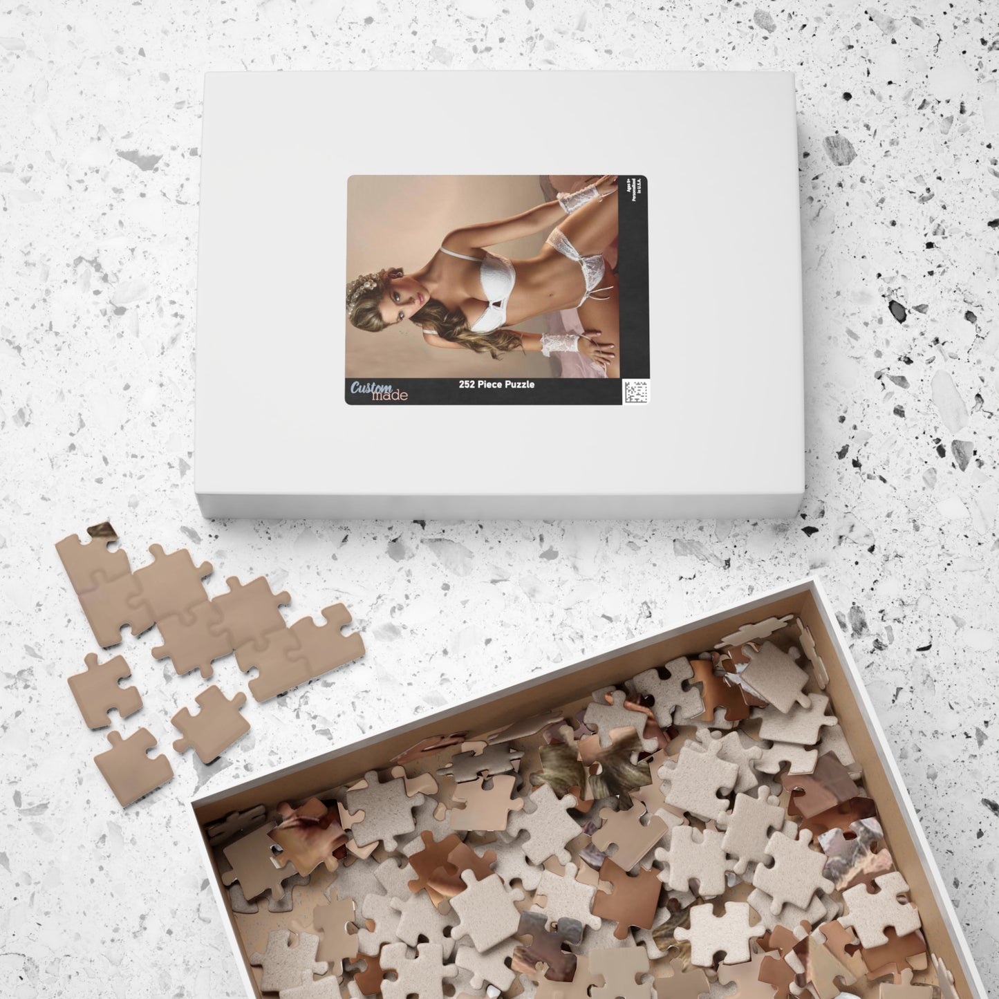 Puzzle (110, 252, 520, 1014-piece) Daniela Tamayo White Lingerie