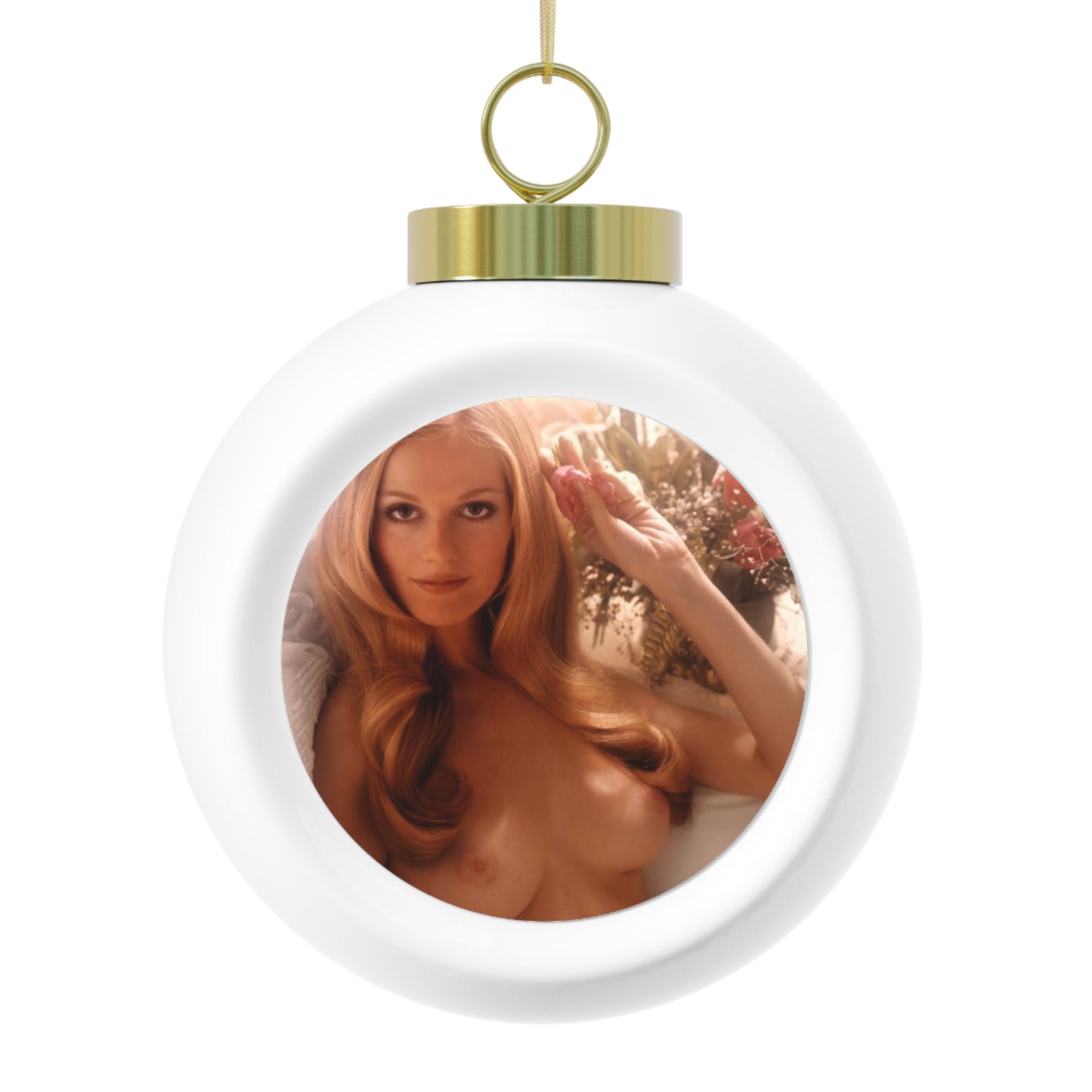 Christmas Ball Ornament Playboy Playmate July 1973 Martha Smith