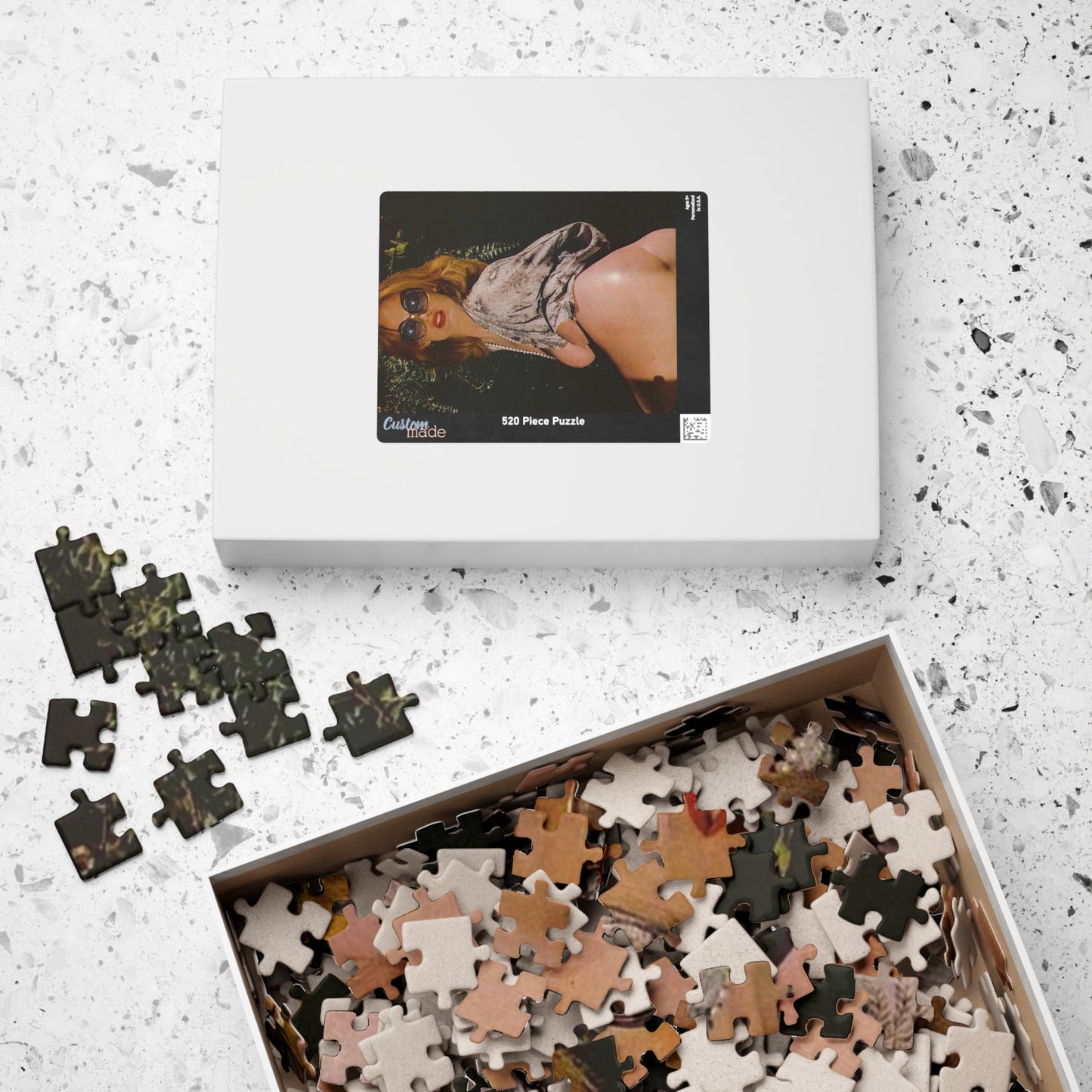 Puzzle (110, 252, 520, 1014-piece) Retro Pornstar Lisa De Leeuw Nude
