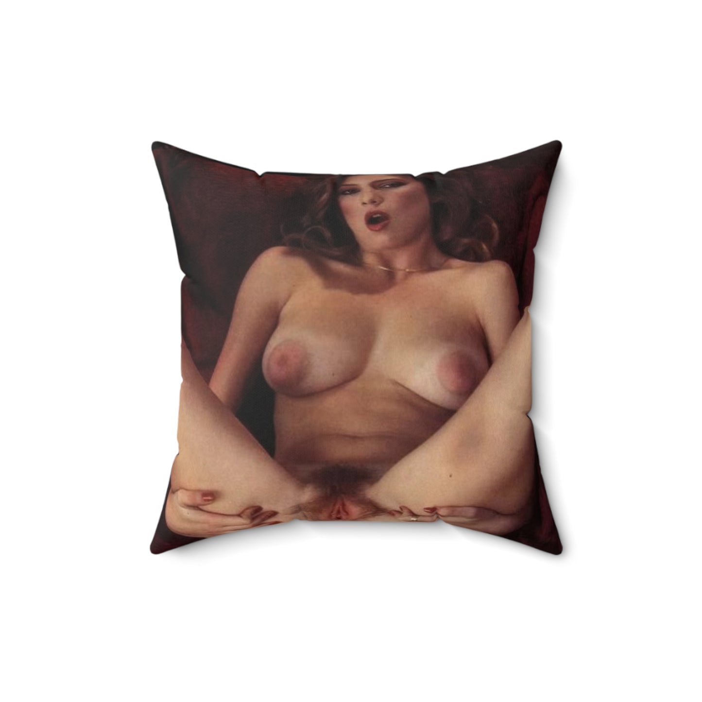 Spun Polyester Square Pillow Traci Lords Nude