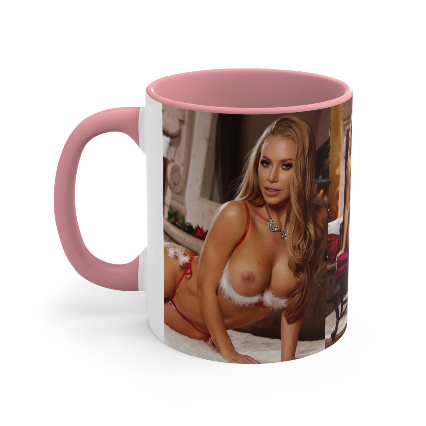 Accent Coffee Mug, 11oz Pornstar Nicole Aniston Nude Christmas