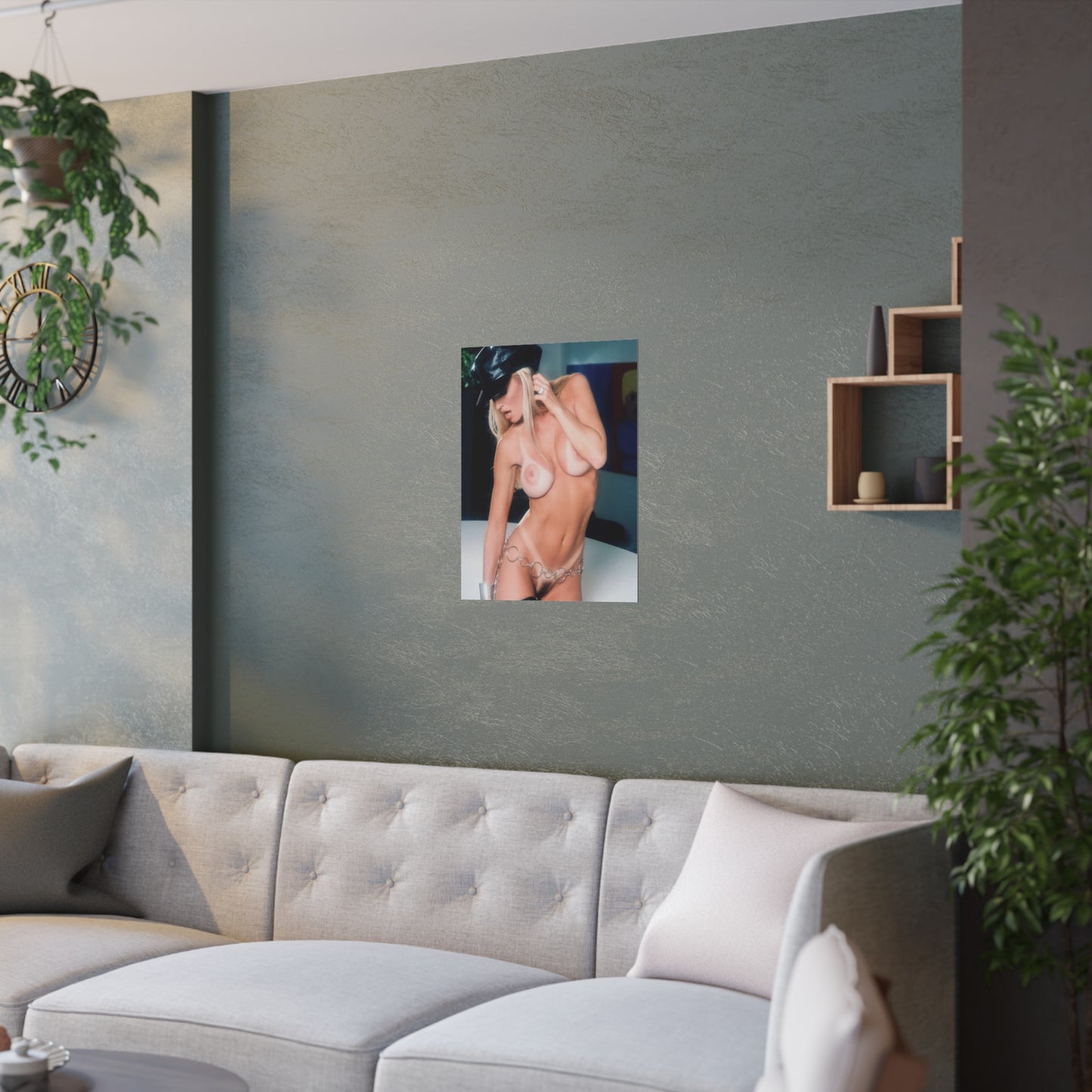 Satin Posters (210gsm) Retro Adult Star Janine Lindenmulder Nude