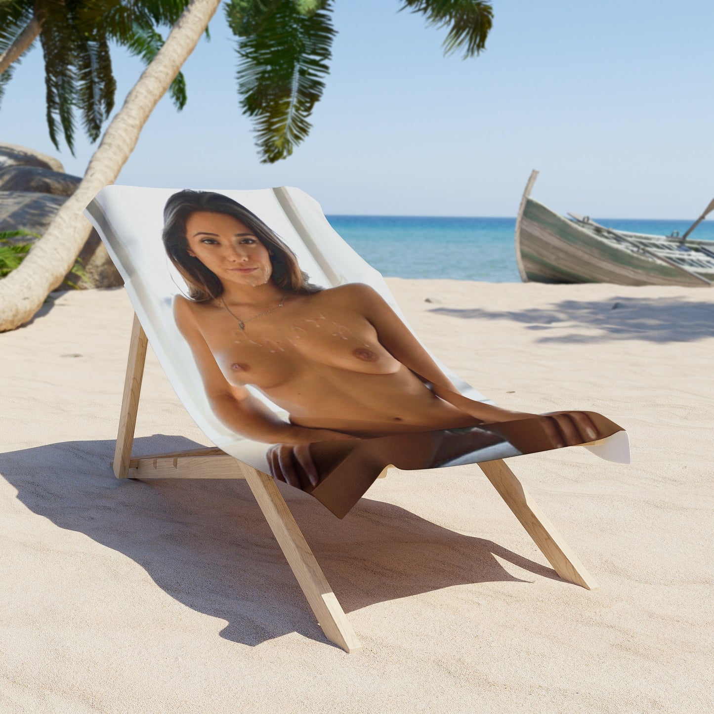Beach Towel Eva Lovia Nude