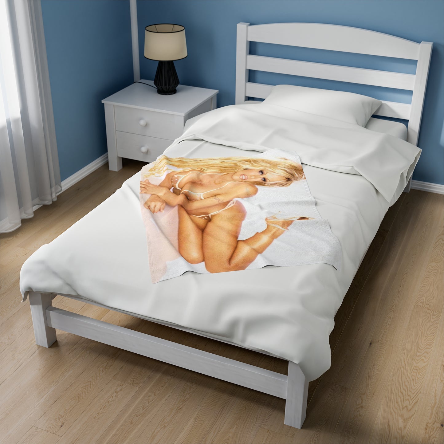 Velveteen Plush Blanket Pamela Anderson