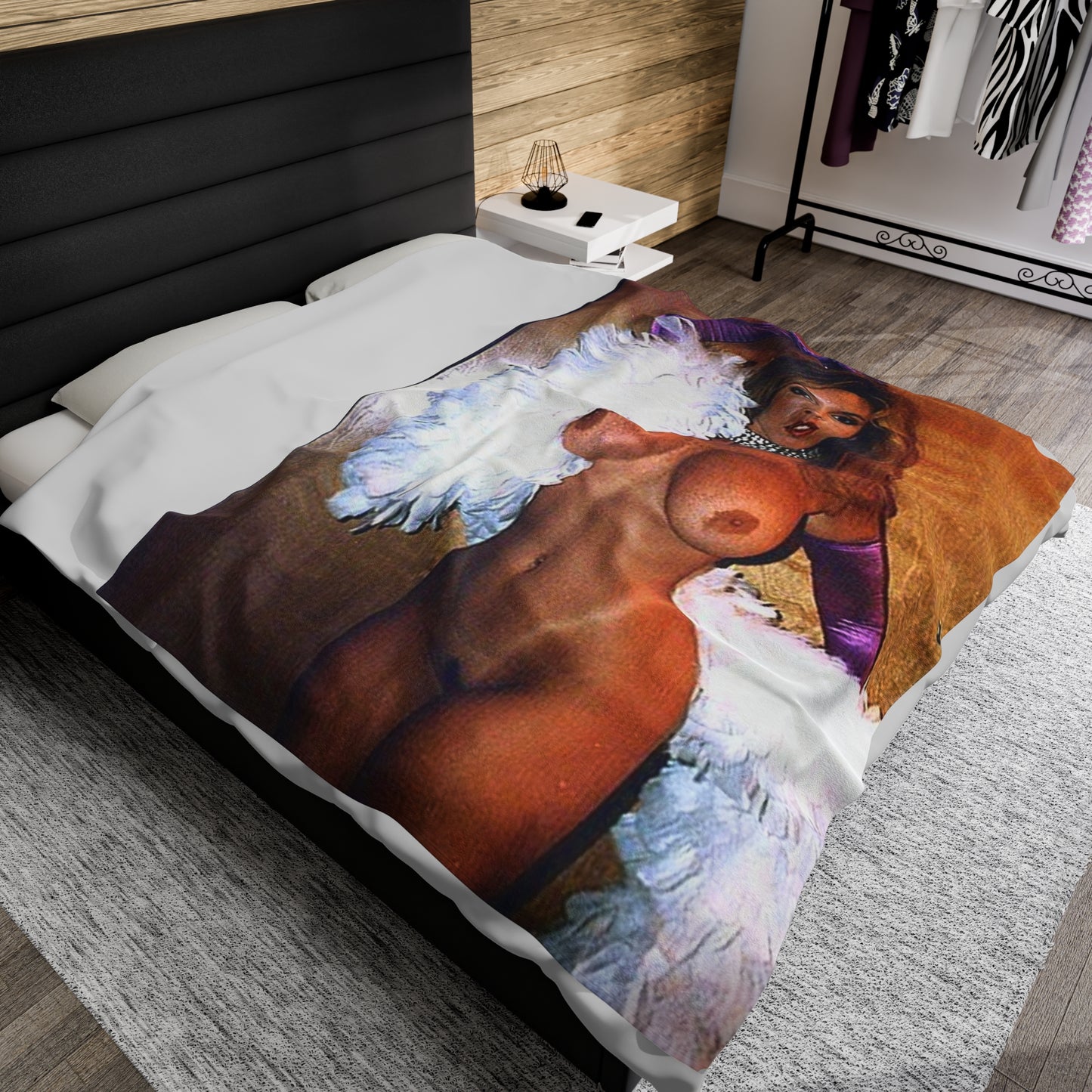 Velveteen Plush Blanket Porn Star Victoria Paris Nude