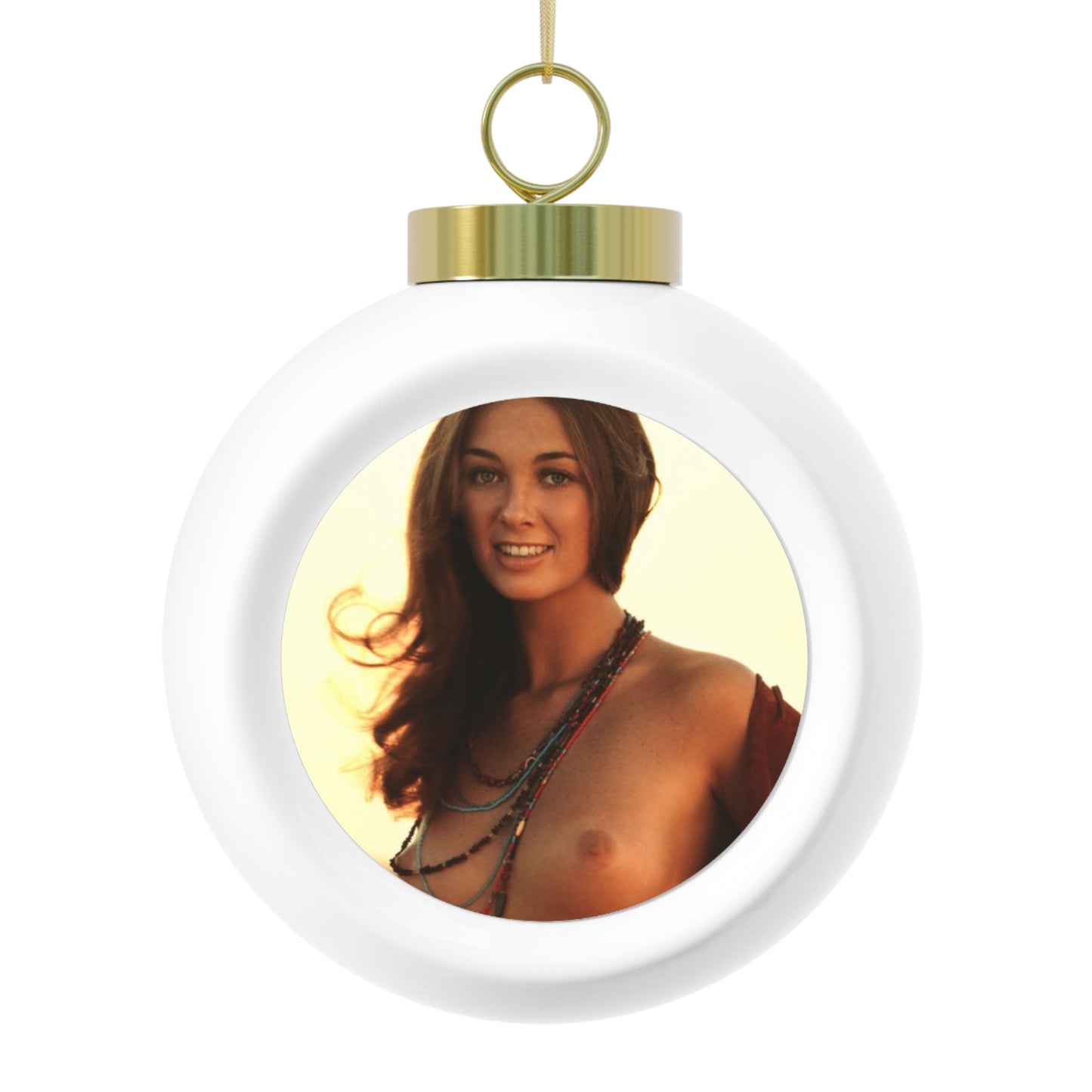 Christmas Ball Ornament Playboy Playmate October 1971 Claire Rambeau