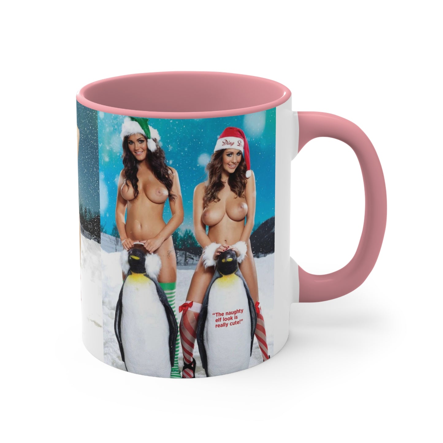 Accent Coffee Mug, 11oz Nude Christmas Pornstars