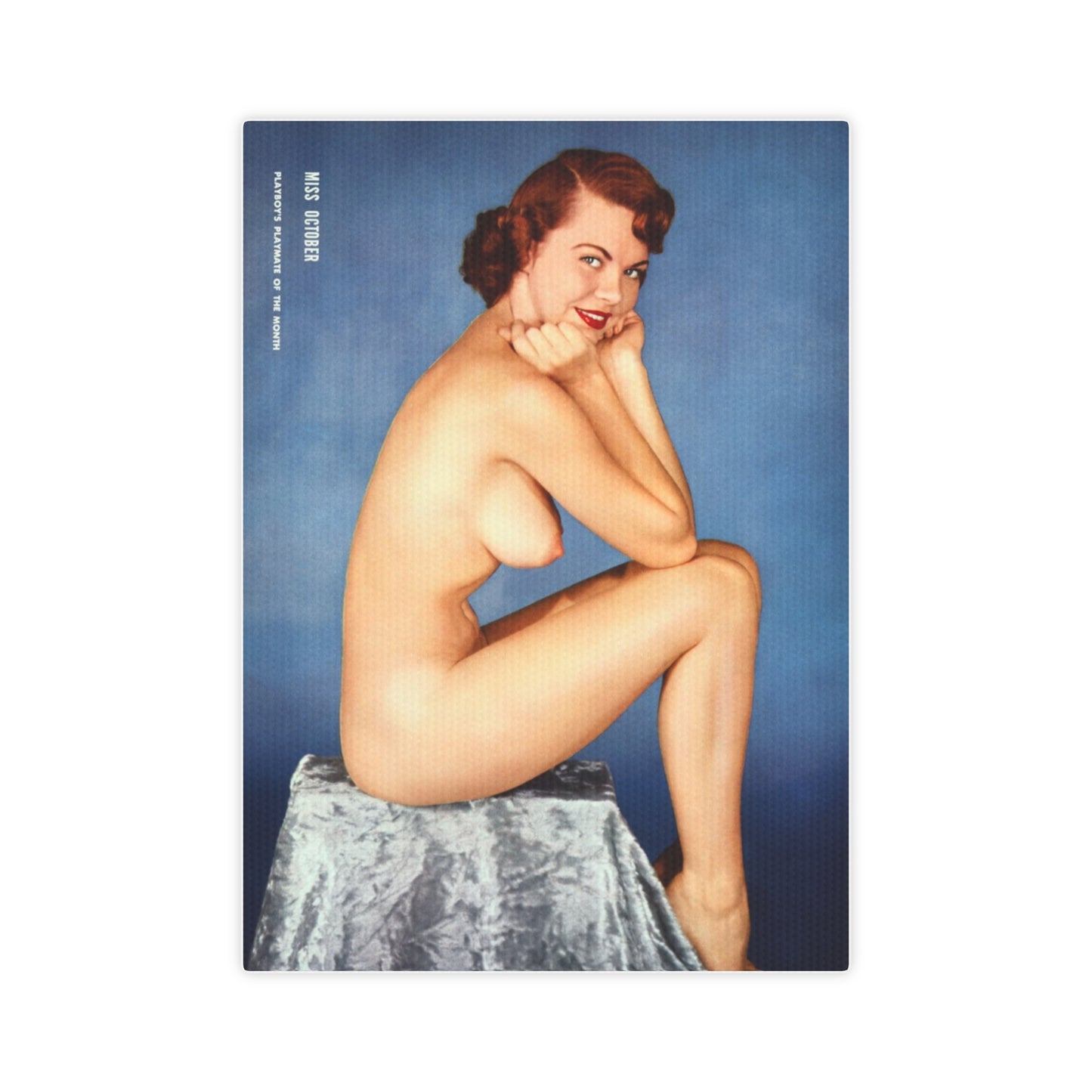 Canvas Photo Tile Playboy Playmate October 1954 Madeline Castle