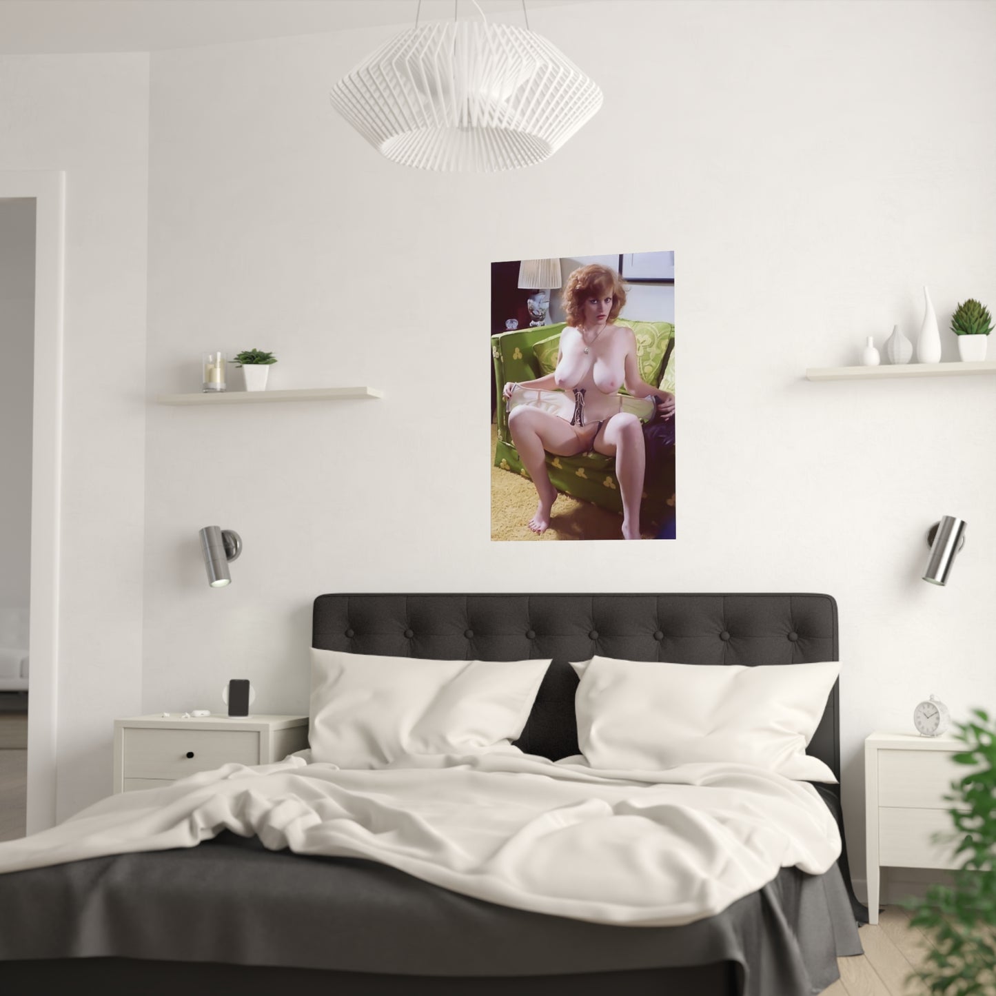 Satin Posters (210gsm) Retro Porn Star Lisa De Leeuw Nude