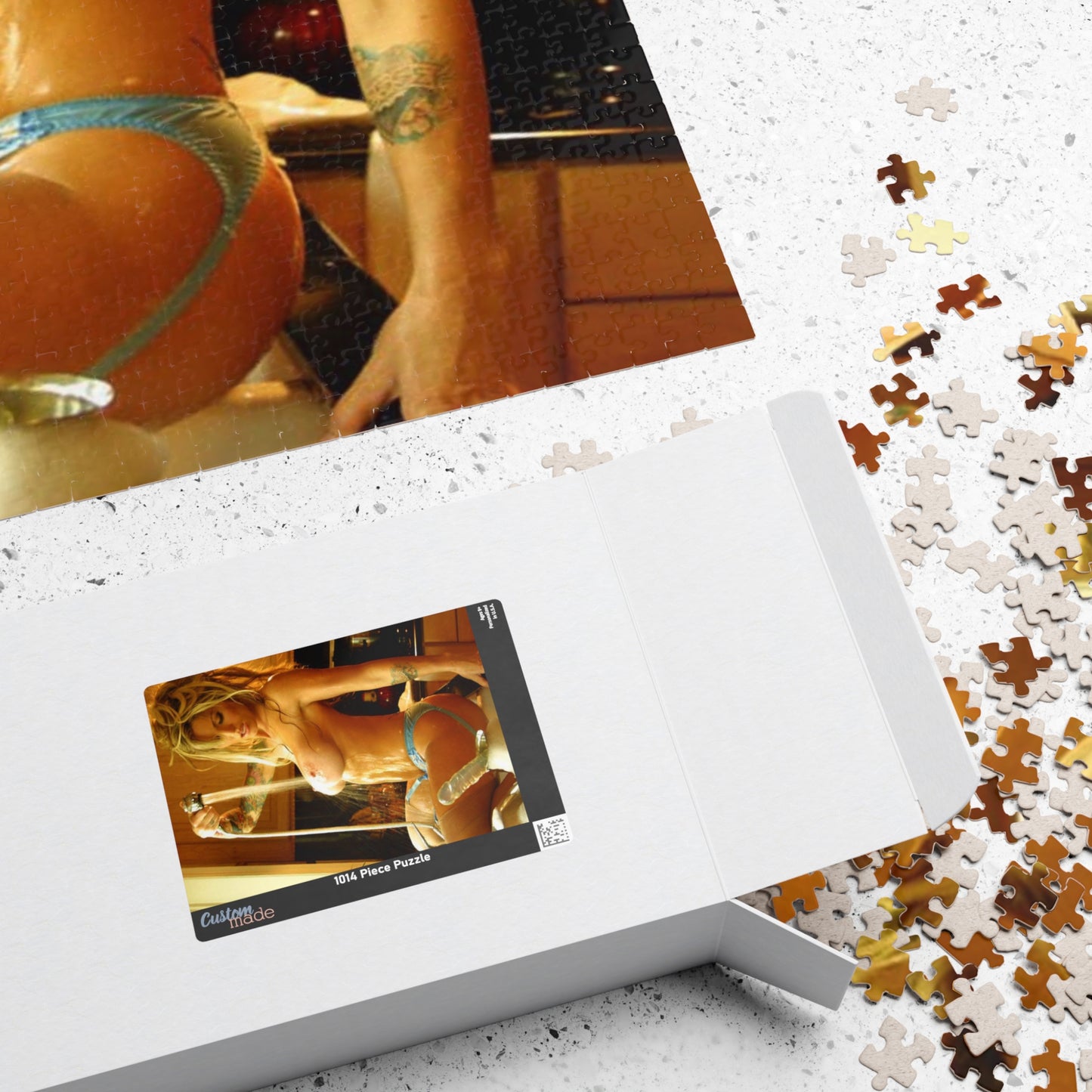 Puzzle (110, 252, 520, 1014-piece) Retro Adult Star Janine Lindenmulder Nude