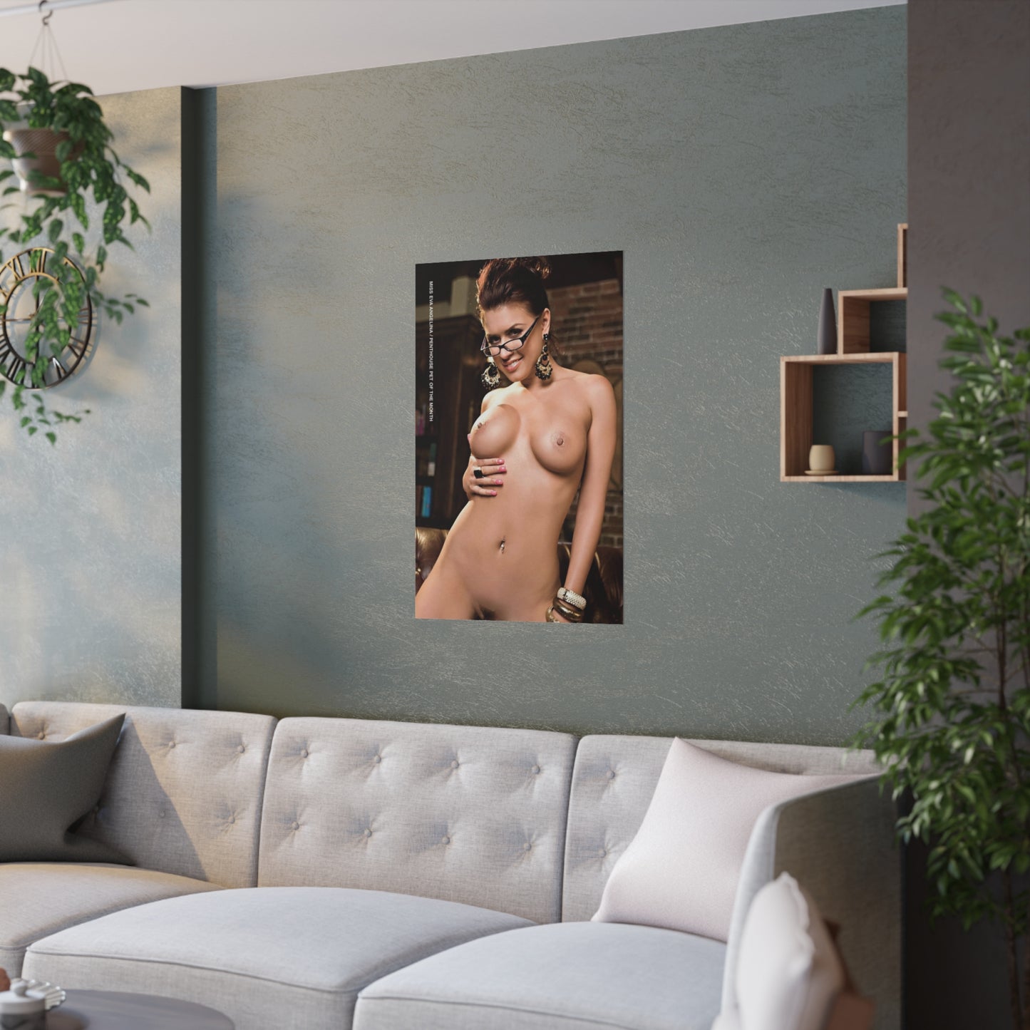 Satin Posters (210gsm) Penthouse Pet June 2010 Eva Angelina