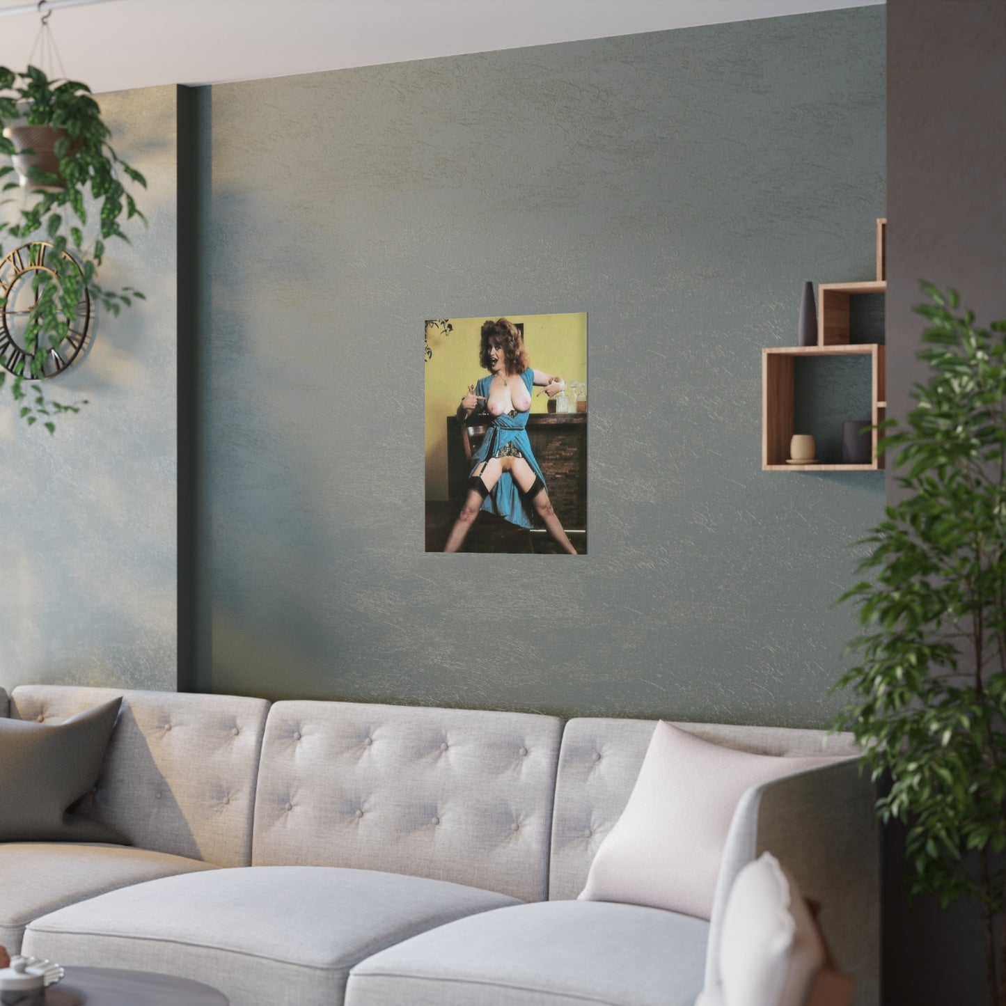 Satin Posters (210gsm) Retro Pornstar Lisa De Leeuw Nude
