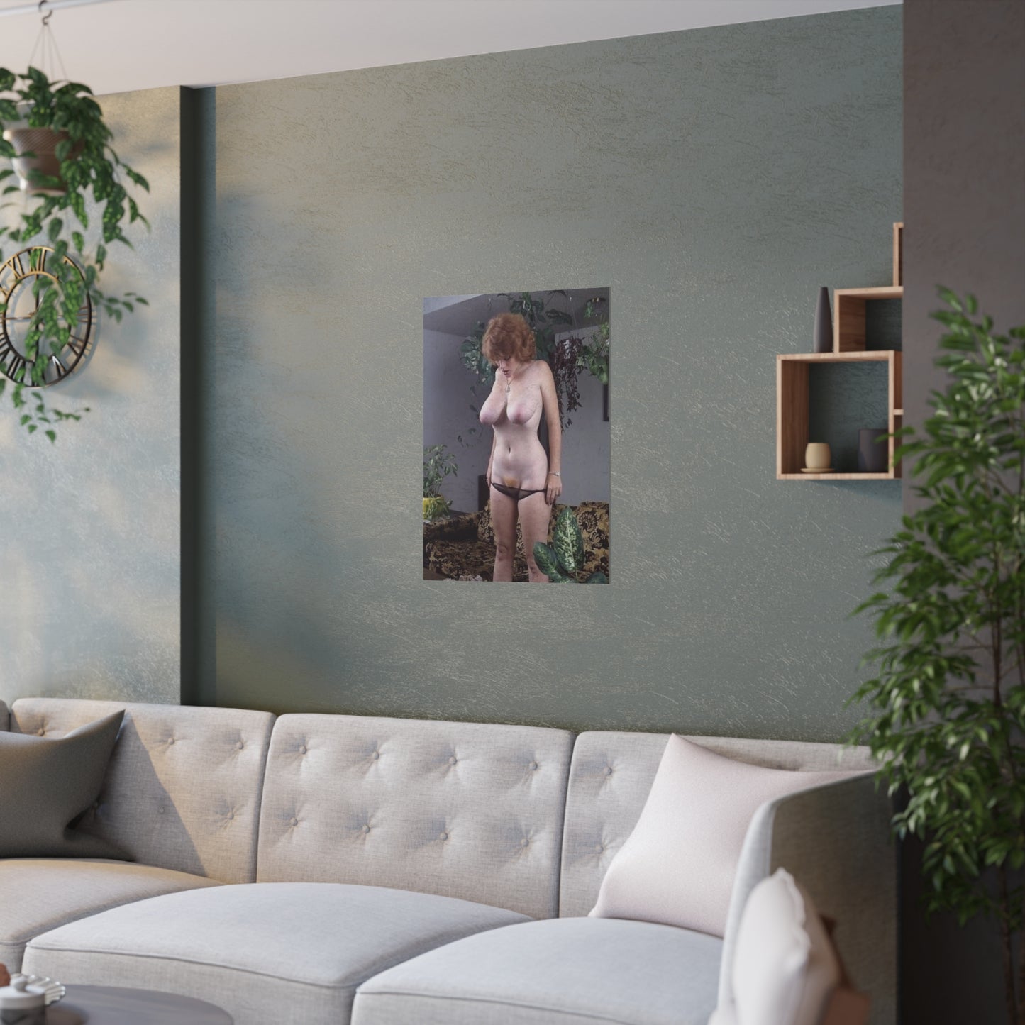 Satin Posters (210gsm) Retro Pornstar Lisa De Leeuw Nude