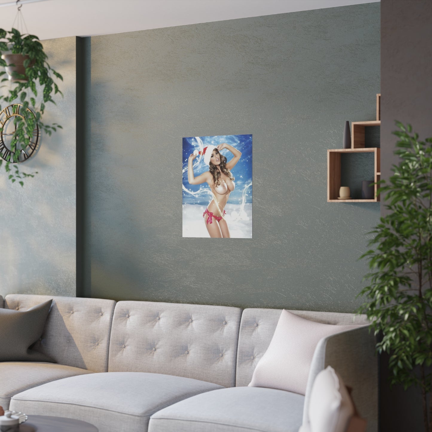 Satin Posters (210gsm) Christmas Pornstars Nude
