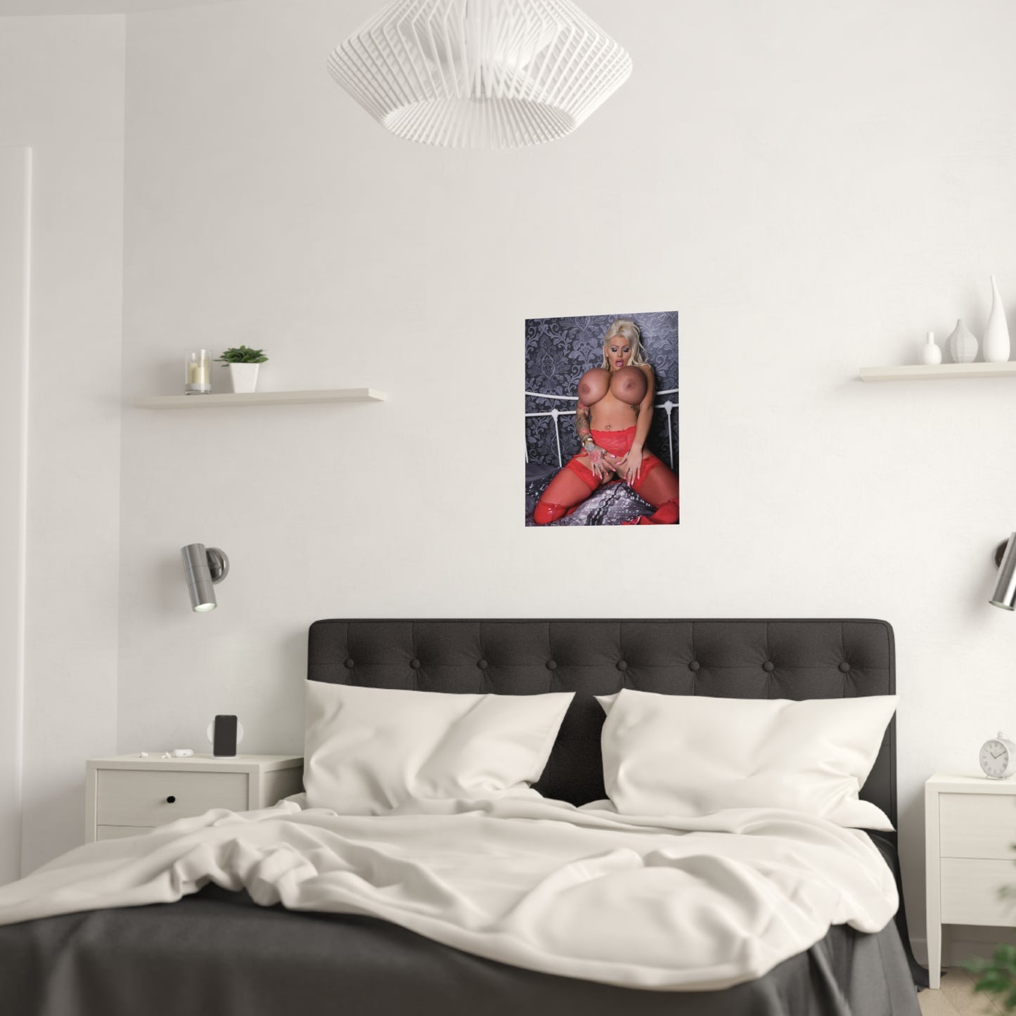 Satin Posters (210gsm) Busty Candy Charms Nude